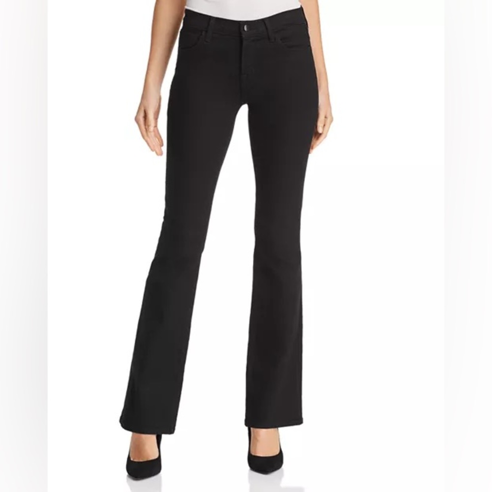 J Brand Sallie Mid Rise Bootcut Jeans in Vanity